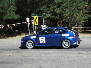 Glyn Crimp tackles the Mt Baw Baw Sprint in his PPE Ford Focus RS-T